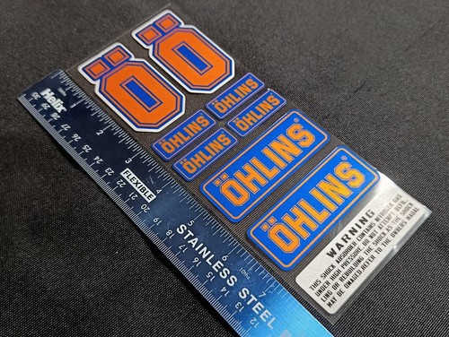 Ohlins decals sticker - ohlins, decals/sticker