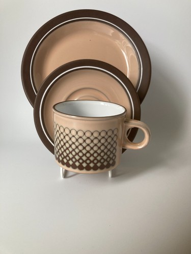 Hornsea coral pattern - coral, trio