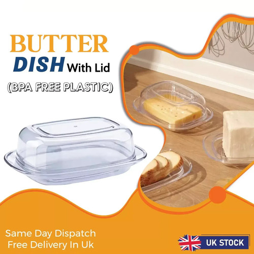 Butter dish with lid storage - dish,