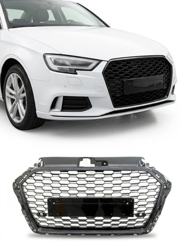Front grille gloss black - front,