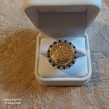 9ct Gold Ring With Half