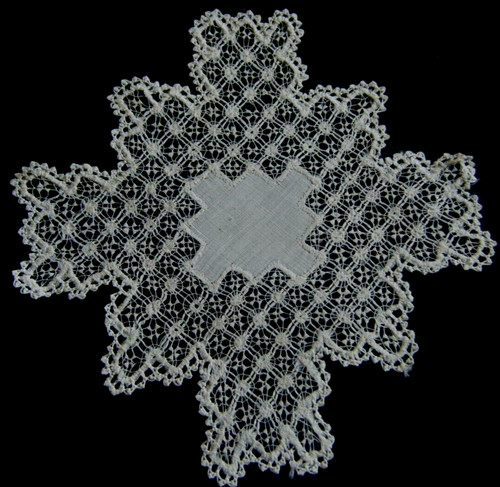 Antique 1900 doily unique - doily,