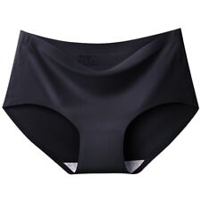 Ladies Underwear Seamless Panties Ice Silk Mid Waist Briefs Knickers Pack of 3/6