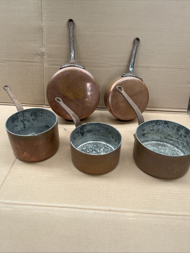 Set vintage french copper - vintage,