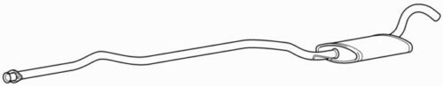 Exhaust silencer centre pipe - centre,