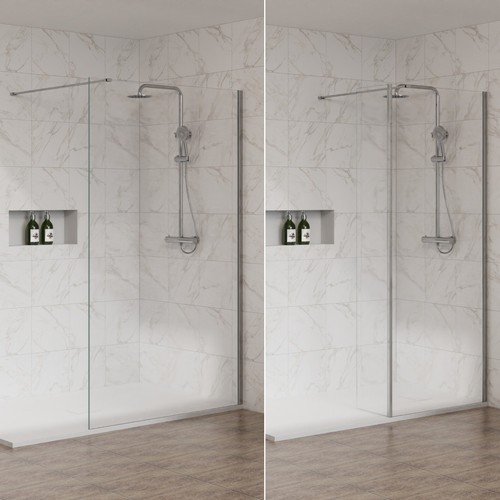 Wet room shower - shower, flipper