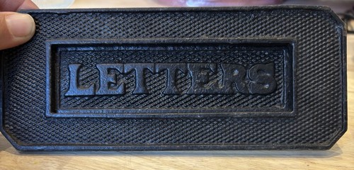 Old cast iron letter - iron,