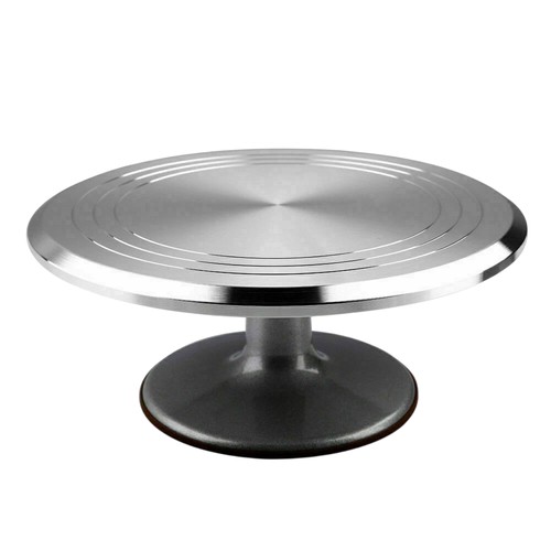 12in cake turntable - turntable, aluminum