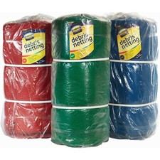 Greenhouse Shade / Scaffold Debris Netting, 2m Green, Black, Blue and Red 
