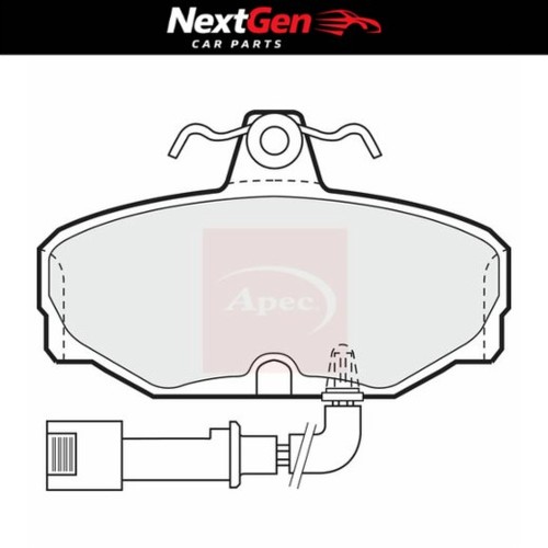 Rear brake pads apec for - brake, ford