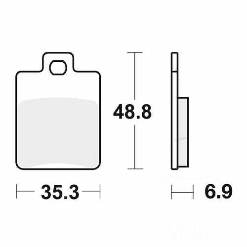 Trw brake pads - pads, mcb695sr