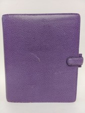 Filofax Raspberry Pink Genuine Leather Organiser Case Planner Wallet Compact