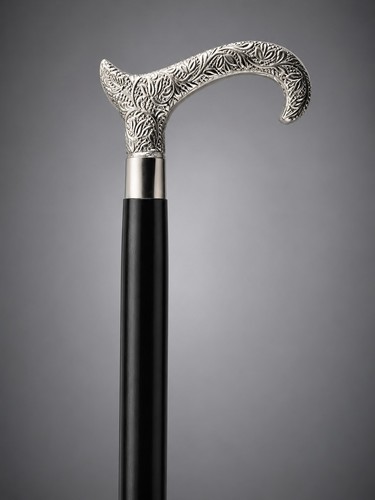 Decorative silver floral - silver,