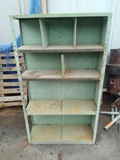 vintage industrial shelving