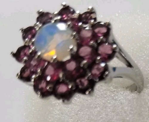 925 sterling silver ring round - 925,
