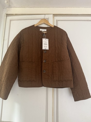 Zara brown quilted short - quilted,