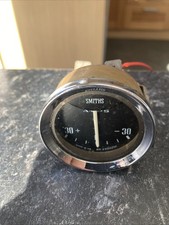 VINTAGE " Smiths AM 2300/01 " Classic Car 30 Amp 55mm Chrome  Bezel Ammeter