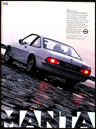 Opel manta original - gt/e,