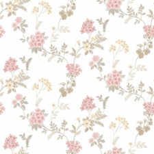 AF37732 - Abby Rose 4 Fern Floral Pink Khaki Grey Galerie Wallpaper