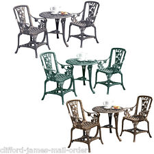 3pc Garden Bistro Set 2 Chairs & Table Furniture PVC Outdoor Patio Dining NEW
