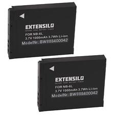 2x Battery for Canon PowerShot