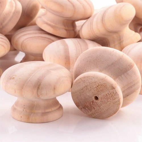 Pine wooden knobs pre - pine, pre-drilled