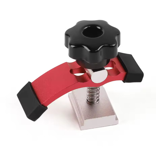 Quick acting track hold down - quick,