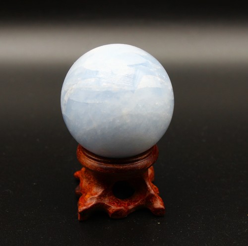 Blue calcite crystal - blue,