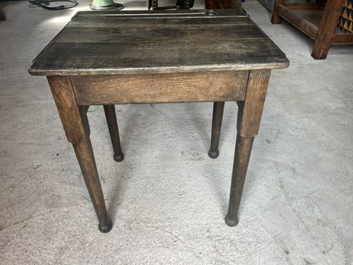 Oak antique school desk - antique,