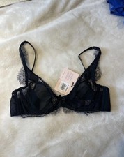 Agent Provocateur Black Lace Bra 34C – New with Tags – Elegant Lingerie Gift
