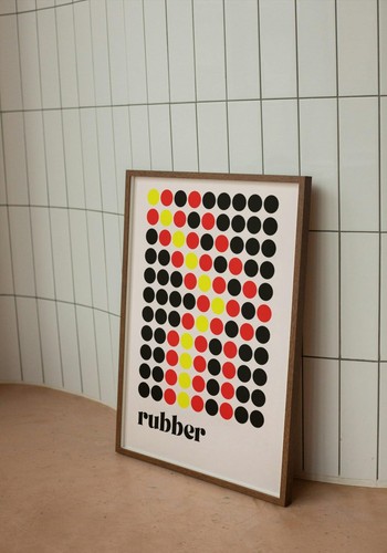Rubber fetish flag print - rubber, a3