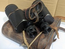 Old Vintage WW2 German Military Dienstglas 7x50 BMK Binoculars 