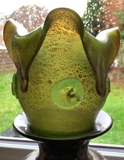 Loetz Vase Damaged Art Nouveau