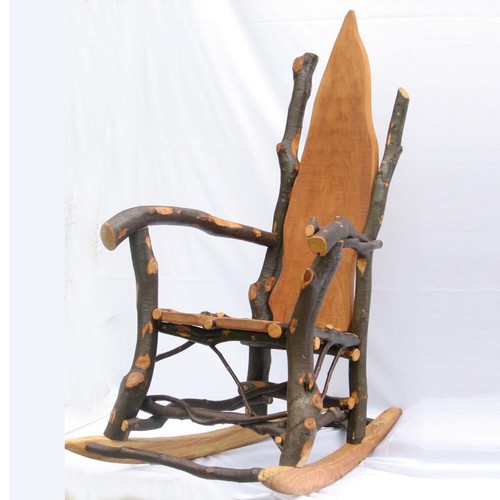 Handmade wooden rocking chair - rocking,
