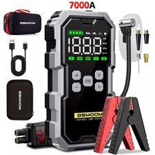 7000A Car Jump Starter With Air Compressors  Battery Booster 99800mah Power Bank