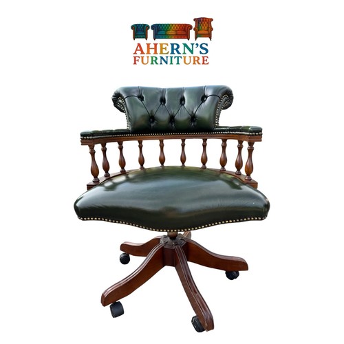 Antique green leather - green,