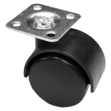 40mm/50mm PVC Swivel Castor Wheels - Silent Non-Marking for Office Chairs