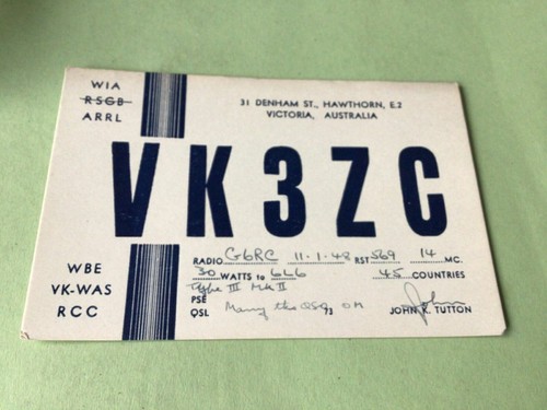 Vintage qsl radio - vintage,