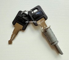 West Alloy WD Long Replacement Door Lock Barrel With 2 Keys Caravan Motorhome