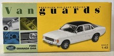 Vanguards Ford Granada Ghia Diamond White & Black VA05205 1/43 Diecast Model Car