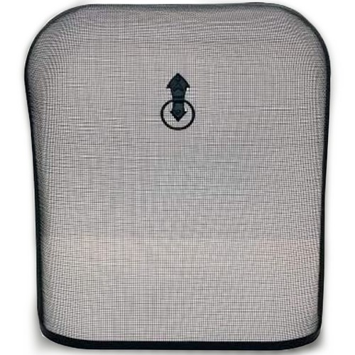 Large black ascot - black, dome