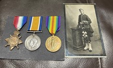 WW1 Argyll & Sutherland Highlanders 14/15 Trio, star named Drummer