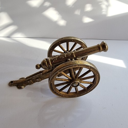 Vintage brass cannon - cannon, gr