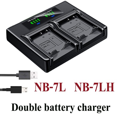 Dual battery charger for - dual, canon
