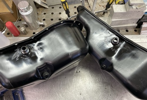 Engine oil pan - -, return