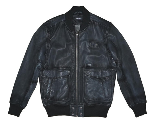 Diesel oiuki leather jacket - leather,