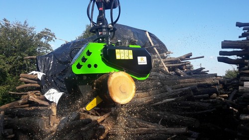 Hydraulic grapple saw - hydraulic, log
