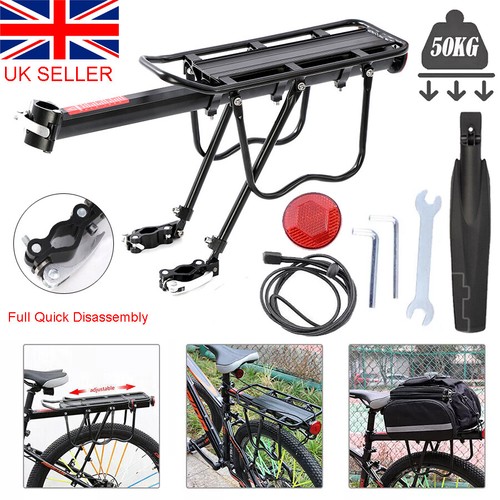 Bike rear pannier rack full - bike,