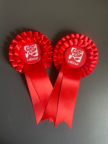 Election rosettes labour party - election,