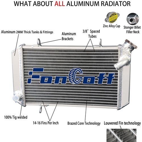 Aluminum racing radiator fits - aluminum,